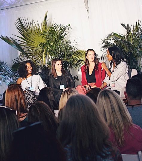 Tadia (at right) joined VC Include’s Bahiyah Yasmeen Robinson, author/investor Nathalie Molina Niño & Halogen Ventures’ Jesse Draper on a panel about the Changing Face of VC at SummitLA, 11/6/19.